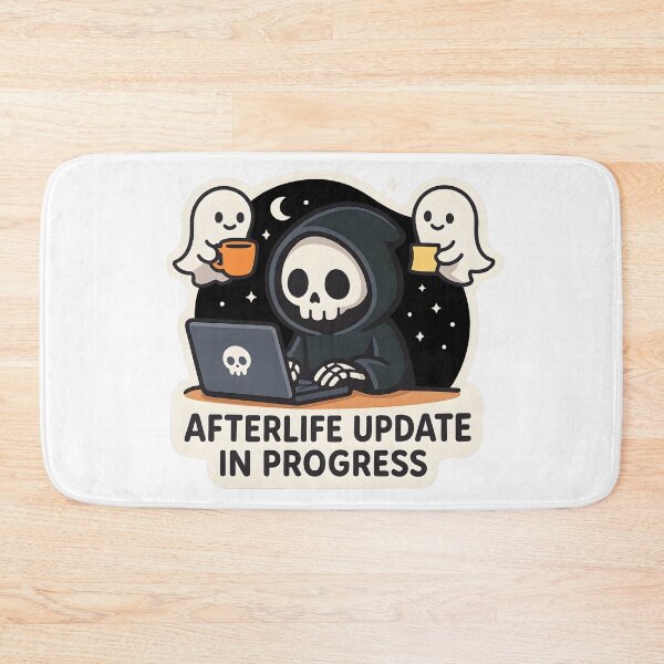 Item preview, Afterlife Update In Progress Grim Reaper Laptop designed and sold by Cheerioza.