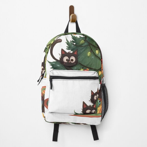Item preview, Funny Black Cats Christmas Tree – Cute Holiday Cat Lovers Design designed and sold by QuikFun.