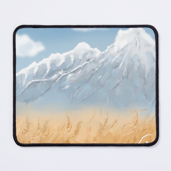 Item preview, Wheat Field with a Mountain designed and sold by StyxStore.