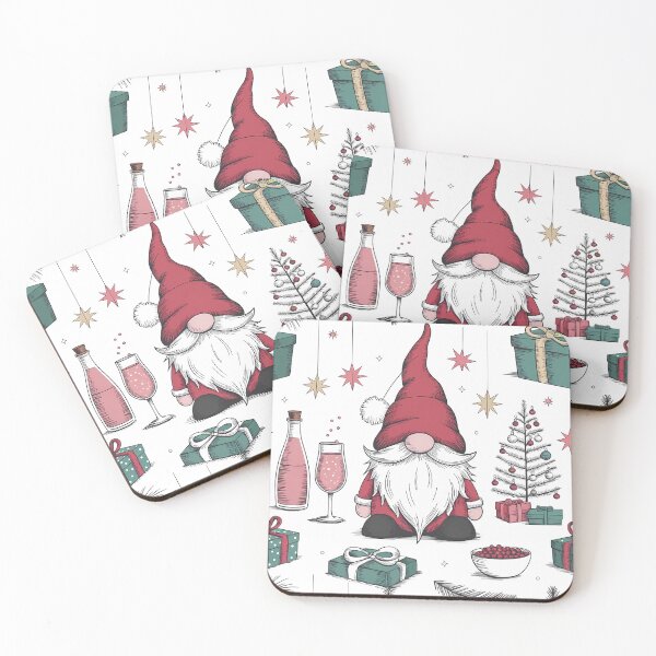 Item preview, Cute Nordic Christmas Gnome Festive Pattern designed and sold by sky11PP.