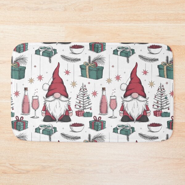 Item preview, Cute Nordic Christmas Gnome Festive Pattern designed and sold by sky11PP.
