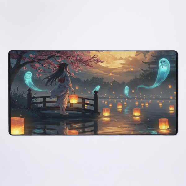Item preview, Anime Girl Mourning Lost Souls Underneath Full Moon designed and sold by dewaaliverse.