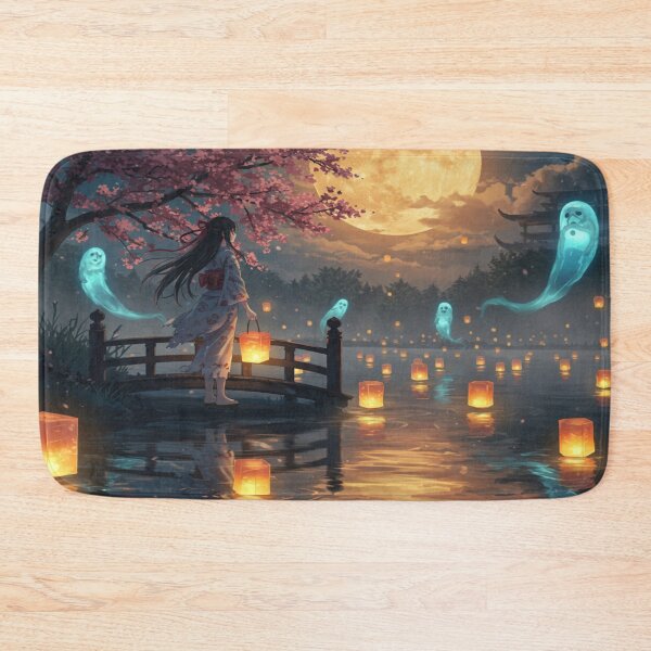 Item preview, Anime Girl Mourning Lost Souls Underneath Full Moon designed and sold by dewaaliverse.