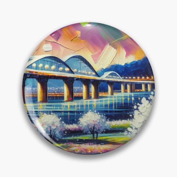 Item preview, Seongsu Bridge in Spring designed and sold by Mara Moon.
