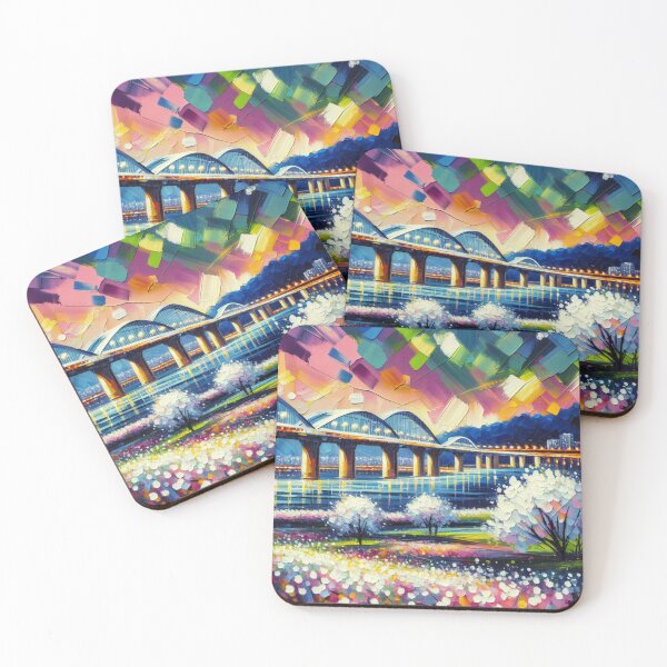 Item preview, Seongsu Bridge in Spring designed and sold by Mara Moon.
