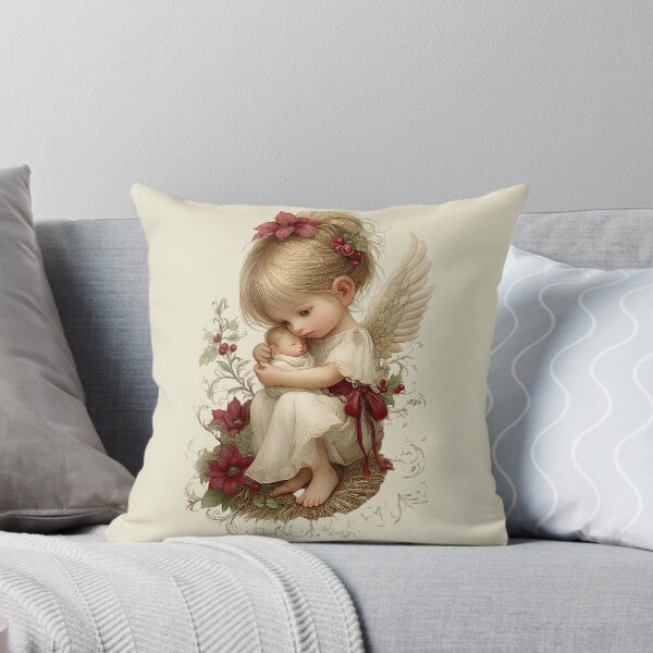 Item preview, Vintage Angel with Baby Jesus designed and sold by Eclectic Monkey.