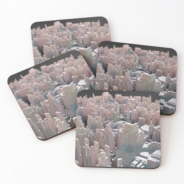 Item preview, Fractal City: Minimalist Voxel Skyscrapers 3D Render designed and sold by Keltoi-art.