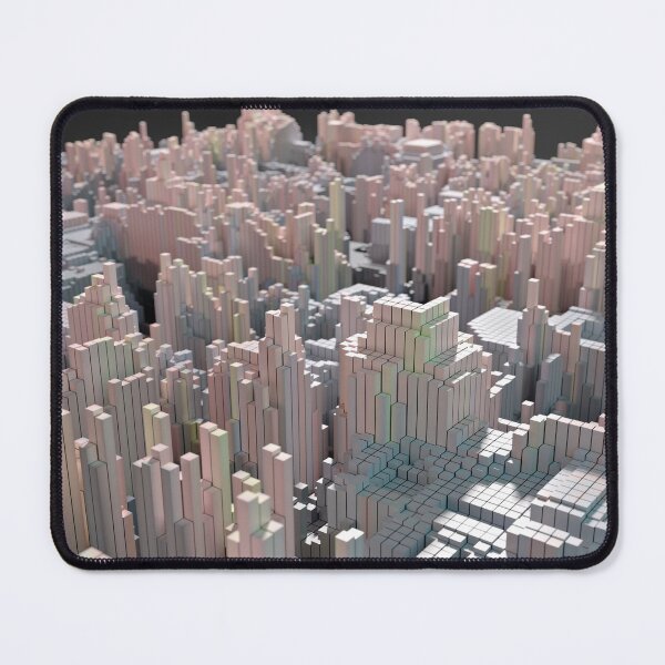 Item preview, Fractal City: Minimalist Voxel Skyscrapers 3D Render designed and sold by Keltoi-art.