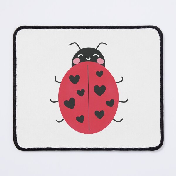 Item preview, cute ladybird with heart spots designed and sold by winterpumpkin.