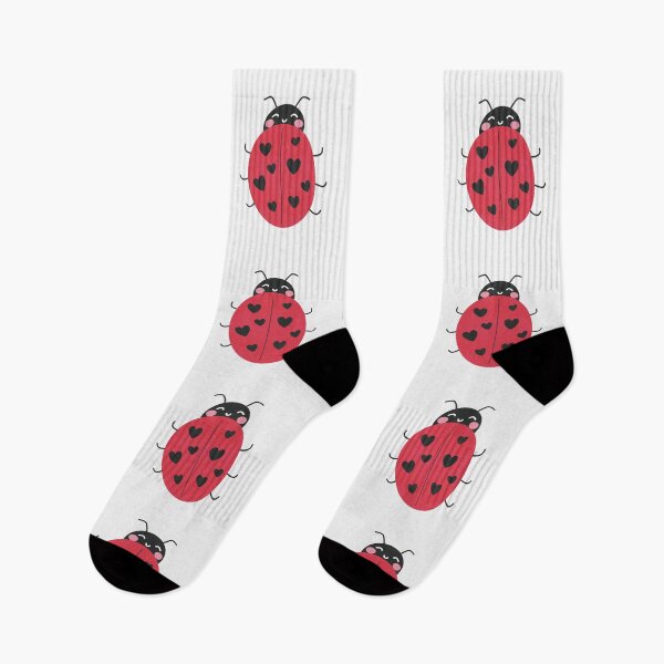 Item preview, cute ladybird with heart spots designed and sold by winterpumpkin.