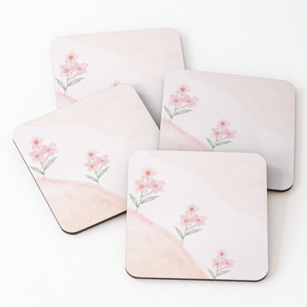 Item preview, A soft floral illustration featuring simple flowers and gentle watercolor textures, creating a calm and artistic look. designed and sold by menna-mohamed.