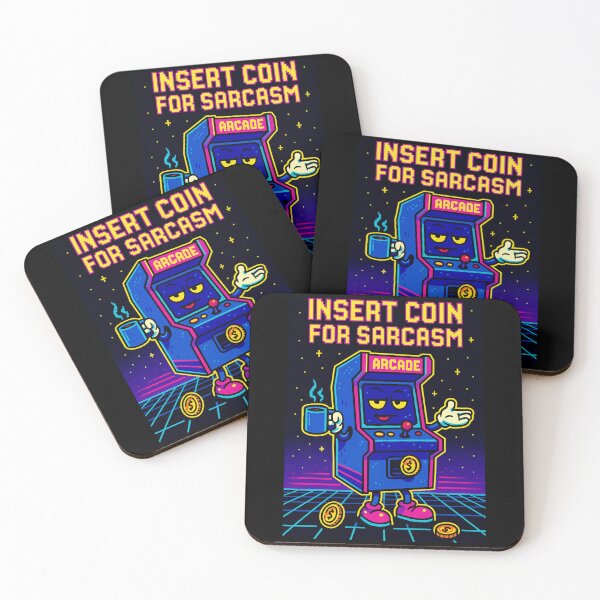 Item preview, Insert Coin For Sarcasm – Retro Arcade Pixel Art designed and sold by Lunaria Arts.