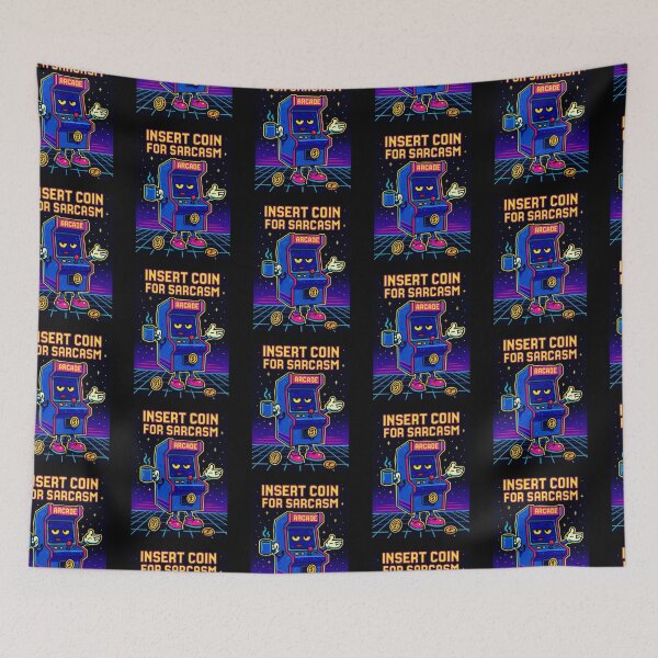 Item preview, Insert Coin For Sarcasm – Retro Arcade Pixel Art designed and sold by Lunaria Arts.
