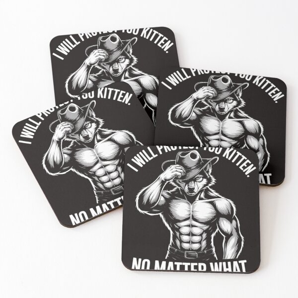 Item preview, I'll Protect You Kitten No Matter What Wolf Men And Women designed and sold by MelSurf.