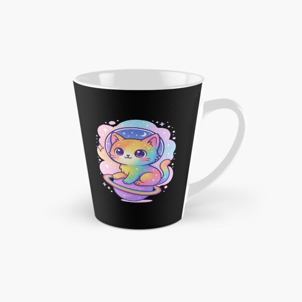 Item preview, Rainbow Galaxy Cat Kawaii Cosmic Pride Sticker designed and sold by Alyn8.