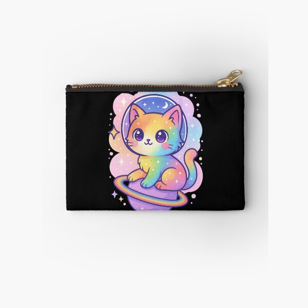 Item preview, Rainbow Galaxy Cat Kawaii Cosmic Pride Sticker designed and sold by Alyn8.
