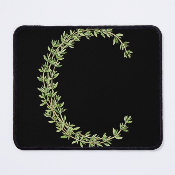 Item preview, THYME LETTER C designed and sold by ART-TYPE.