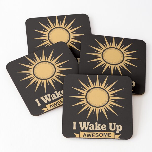 Item preview, I Wake Up Awesome Positive Morning Work designed and sold by MelSurf.