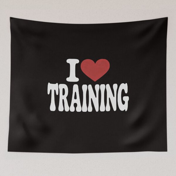 Item preview, I Love Training - Trainer Gym Workout Fitness Weights Cardio designed and sold by MelSurf.