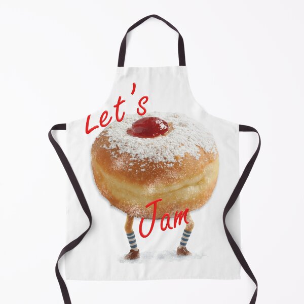 Item preview, Oversized Hanukkah Fleece Sweatshirt | Funny Jelly Donut "Let’s Jam!" Tee designed and sold by Jerusalem Shuk.