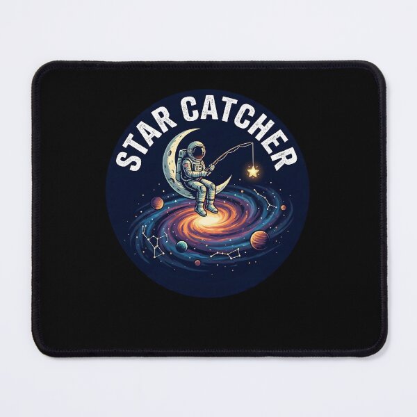Item preview, Star Catcher Astronaut Fishing Galaxy designed and sold by Ambient Mind Design.