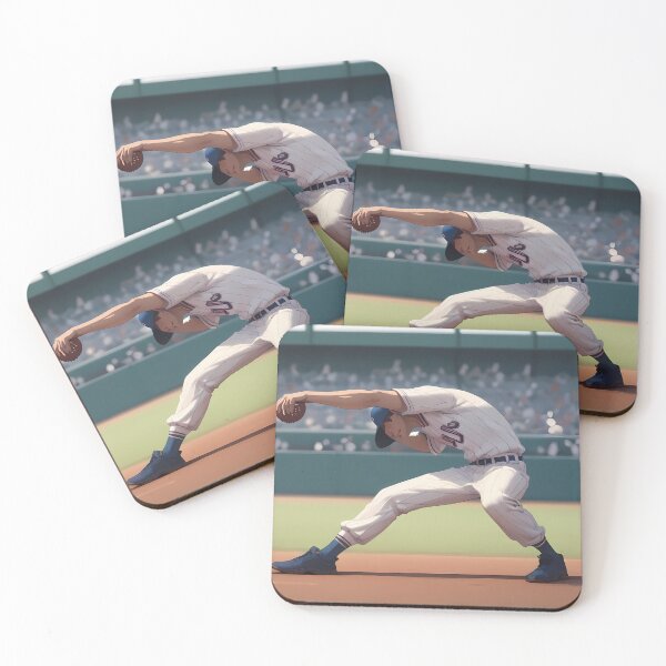 Item preview, Baseball Dynamic Action Scenes Spirit Sports Athlete Colors designed and sold by ART ATTACK ZONE.