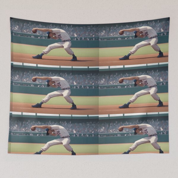 Item preview, Baseball Dynamic Action Scenes Spirit Sports Athlete Colors designed and sold by ART ATTACK ZONE.