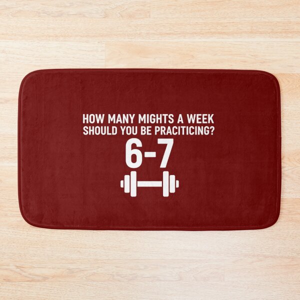 Item preview, Workout Graphic Tee How Many Nights a Week Should You Be Practicing 6-7 T Shirt, Brutalist Fitness Gift, Gym Training Shirt designed and sold by KUKUYET.