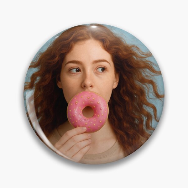 Item preview, Girl with donut designed and sold by Ana-Carla.