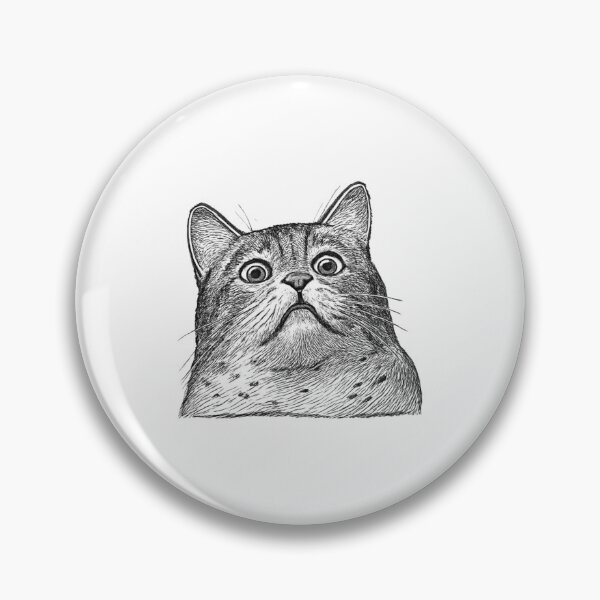 Item preview, Sketched Horrified Kitty designed and sold by aforza16.