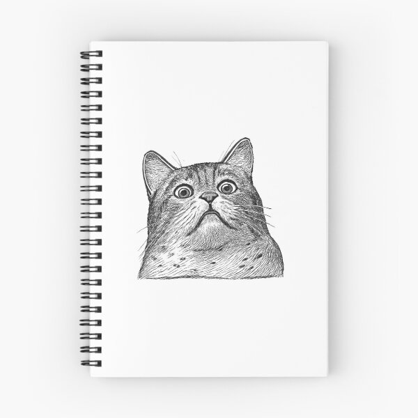 Item preview, Sketched Horrified Kitty designed and sold by aforza16.