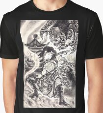 Classic Vintage Japanese Demon Ink Tattoo Graphic T-Shirt