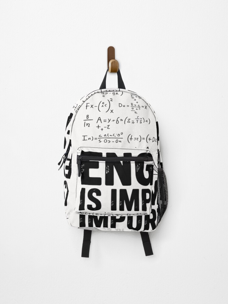 Thumbnail 1 of 3, Backpack, English Is Important but Math Is Importanter Math Teacher designed and sold by ControlCenter.