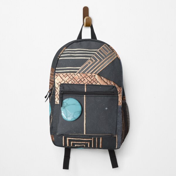 Item preview, Copper & Turquoise Geometric Art designed and sold by NeowallsCo.