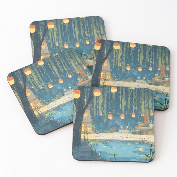 Item preview, Noche de faroles junto al río designed and sold by Dusk Atelier.