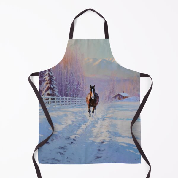 Item preview, A Thoroughbred horse racing along a snowy trail Horses in Motion designed and sold by CDC40.