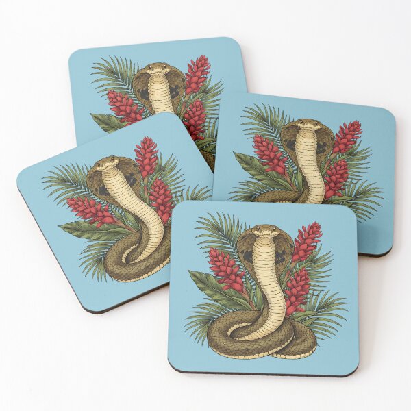 Item preview, King Cobra Snake Rising with Red Ginger designed and sold by BirdsnStuff.
