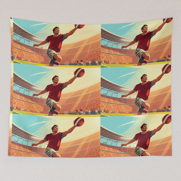 Item preview, Soccer Dynamic Action Scenes Spirit Sports Athlete Colors designed and sold by ART ATTACK ZONE.