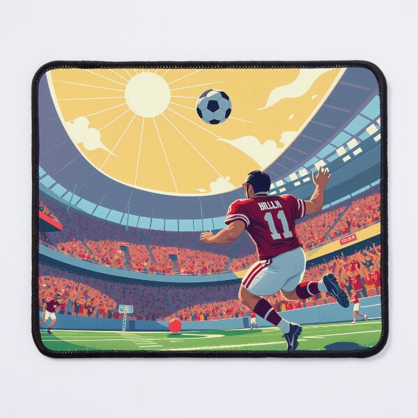 Item preview, Football Dynamic Action Scenes Spirit Sports Athlete Colors designed and sold by ART ATTACK ZONE.