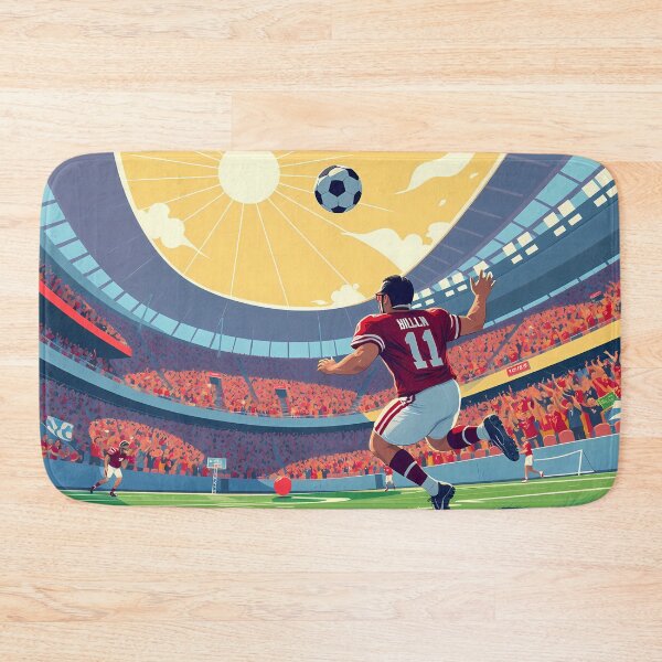 Item preview, Football Dynamic Action Scenes Spirit Sports Athlete Colors designed and sold by ART ATTACK ZONE.