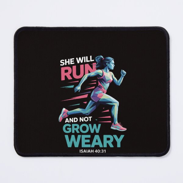 Item preview, Christian Girl Runner Cross Country Trail Running Run Bible designed and sold by RatCurry.