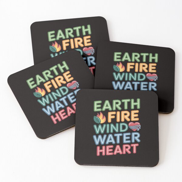Item preview, Captain Planet Earth Day Earth Wind Fire Water Heart Symbols designed and sold by RatCurry.