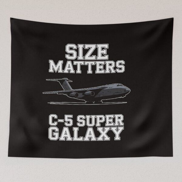 Item preview, C-5 Super Galaxy Size Matters Military Airplane designed and sold by RatCurry.