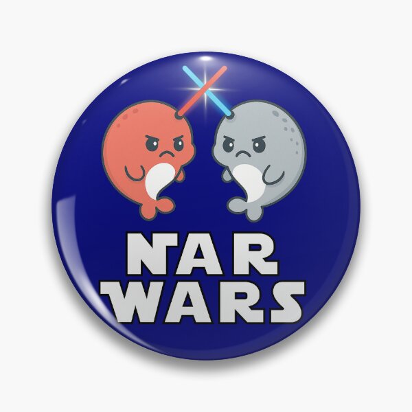 Item preview, Nar Wars Shirt – Funny Narwhal Lightsaber Battle Parody Tee designed and sold by RollForDesignCo.