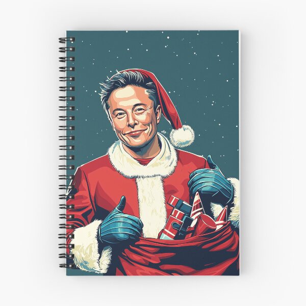 Item preview, Caricature of Elon as Santa designed and sold by TripperTshirts.