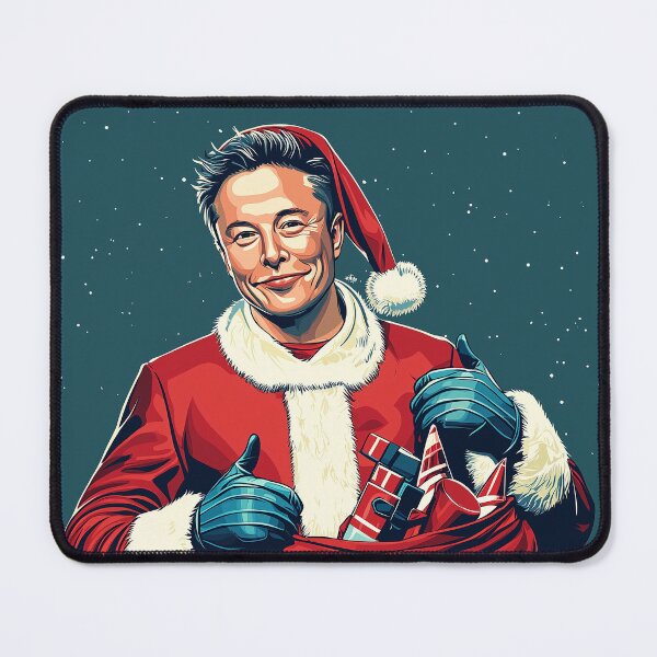 Item preview, Caricature of Elon as Santa designed and sold by TripperTshirts.
