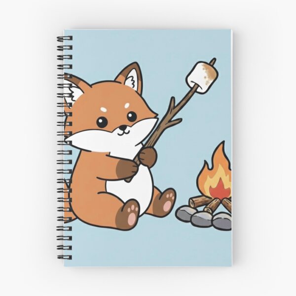 Item preview, Cute Fox Around a Campfire – Cozy Camping Woodland Illustration designed and sold by ProperGoodArt.