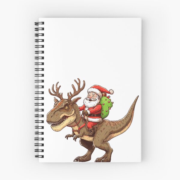 Item preview, Santa Riding Dinosaur T-Rex  designed and sold by Gkinoki.