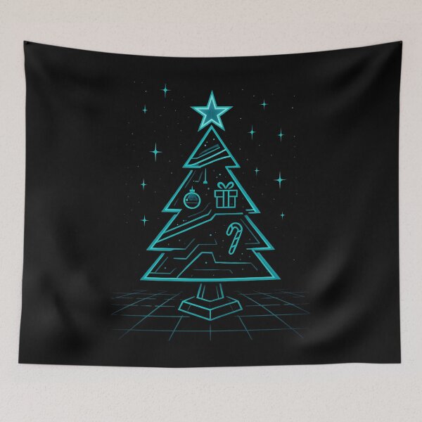 Item preview, Futuristic Neon Christmas Tree designed and sold by Nature's Palette.