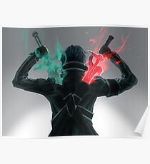 Kirito x Asuna Sword Art Online SAO Poster